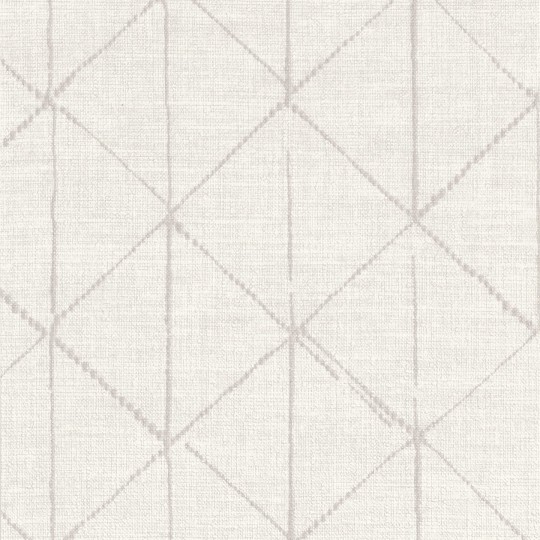 Texdecor 91670274 Lino - tapeta obiektowa imitująca len z geometrycznym wzorem