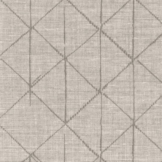Texdecor 91670298 Lino - tapeta obiektowa imitująca len z geometrycznym wzorem