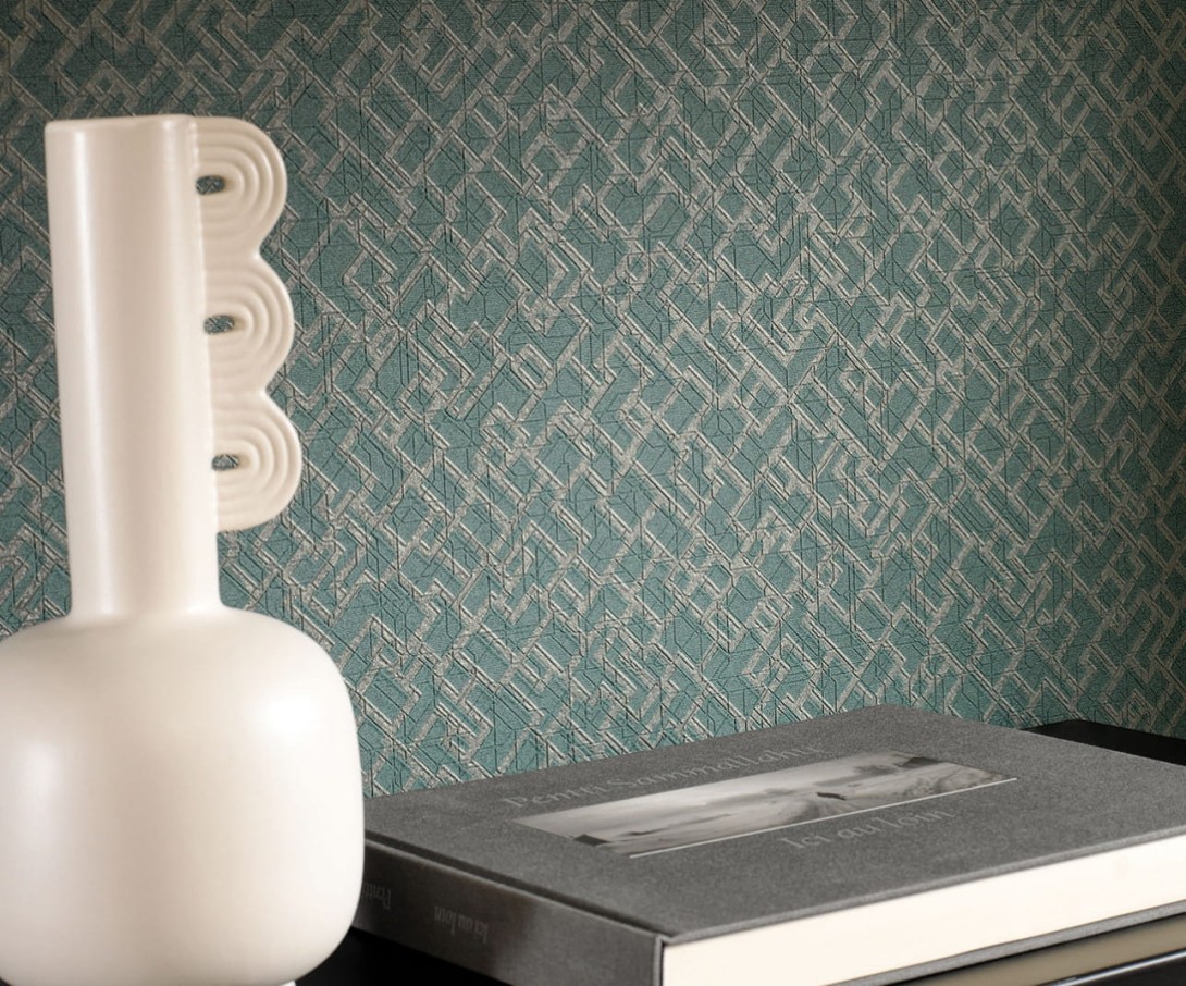 Texdecor 91570231 Dedale - tapeta obiektowa w geometryczny wzór
