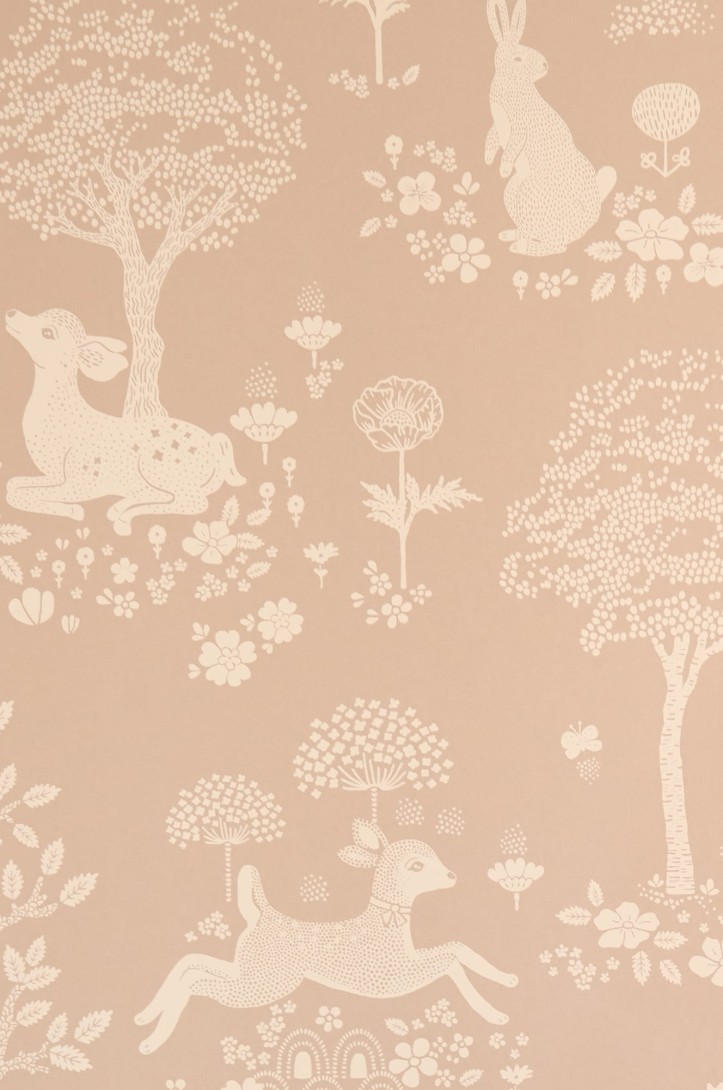 Majvillan 150-03 Summer Fields Powder Pink - tapeta w jelonki