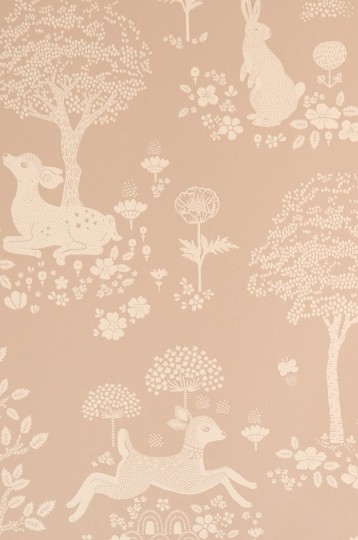 Majvillan 150-03 Summer Fields Powder Pink - tapeta w jelonki