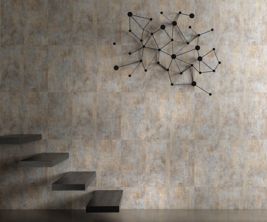 Texdecor 91399113 Cobalt Dalle - tapeta obiektowa imitująca betonową mozaikę