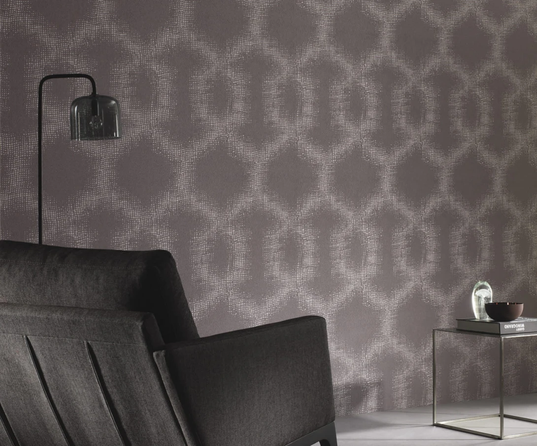 Texdecor 91339122 Element II Entrelacs - tapeta obiektowa z siatkowanym wzorem