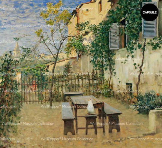 Wallpepper 050-16 Capsule Museum Collection Settignano by Telemaco Signorini - mural z motywem obrazu Telemaco Signorini