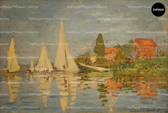 Wallpepper 050-20 Capsule Museum Collection Regate ad Argenteuil by Claude Monet - mural z motywem obrazu Claude’a Moneta