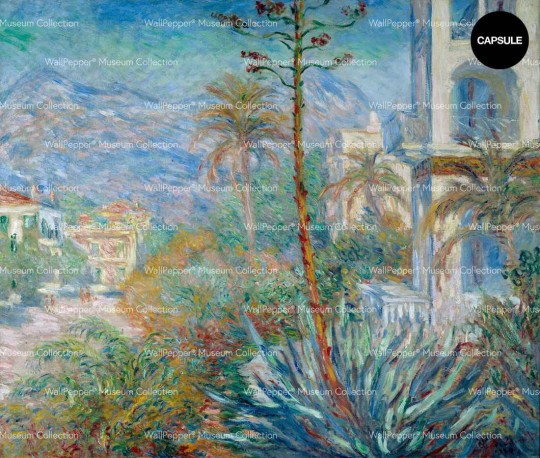 Wallpepper 050-30 Capsule Museum Collection Les villas a Bordighera en 1884 by Claude Monet - mural z motywem obrazu Claude’a Moneta