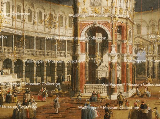 Wallpepper 050-37 Capsule Museum Collection The Interior of the Rotunda by Canaletto - mural z motywem obrazu Canaletto