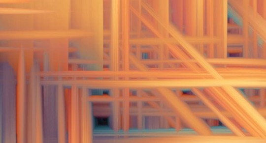 Muance MU14004 Edition 4 - Dusk Tesseract Glory - mural z motywem świetlistych linii