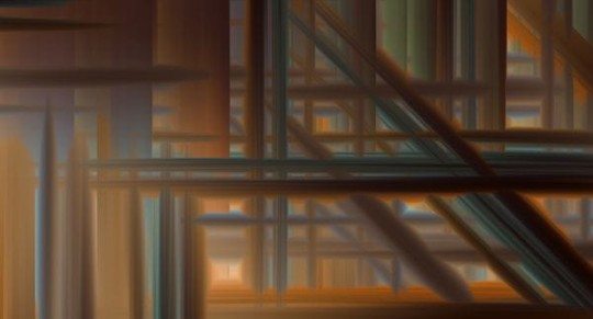 Muance MU14006 Edition 4 - Dusk Tesseract Glory - mural z motywem świetlistych linii