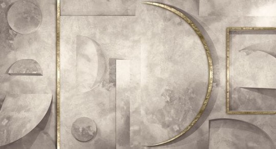 Muance MU14007 Edition 4 - Dusk Ivory Moon - mural z motywem świetlistych linii