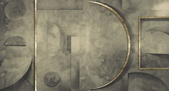 Muance MU14008 Edition 4 - Dusk Ivory Moon - mural z motywem świetlistych linii