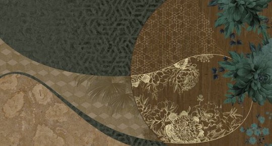 Muance MU14015 Edition 4 - Dusk Yuki - mural z motywem patchworku