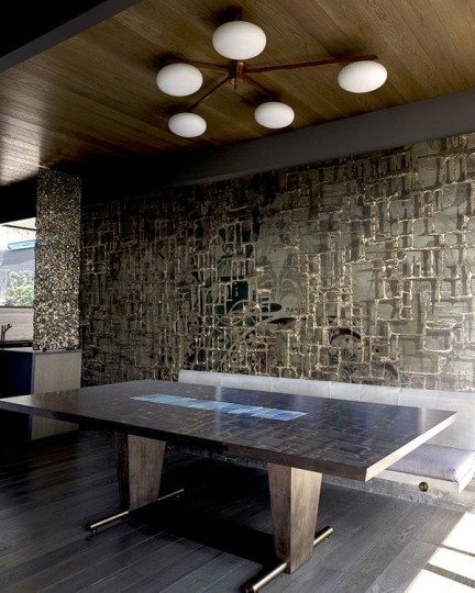 Muance MU14043 Edition 4 - Dusk Luxor - mural z motywem kratki i abstrakcyjnych kształtów