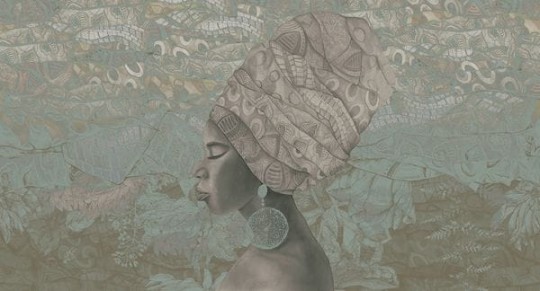 Muance MU14042 Edition 4 - Dusk Amani Nia - mural z motywem kobiety