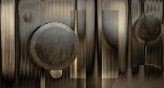 Muance MU14023 Edition 4 - Dusk Pandora - mural z motywem w pionowe pasy i motyw holograficzny