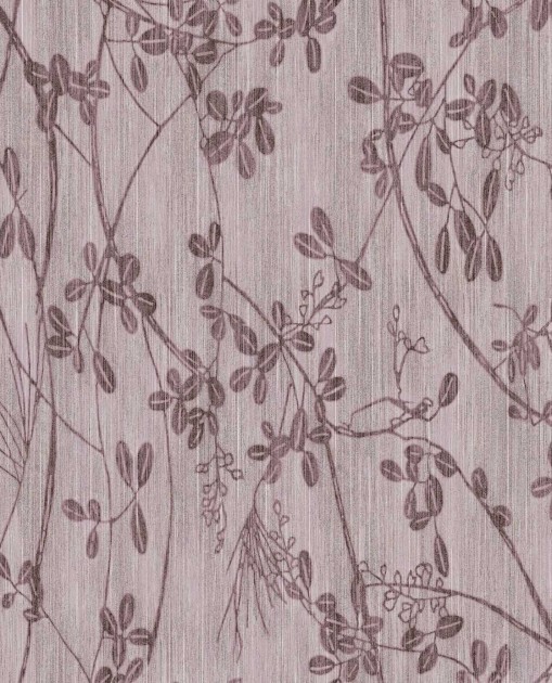 Eijffinger 333403 Emerald behang - tapeta z motywem gałązek i prążkowanego tła