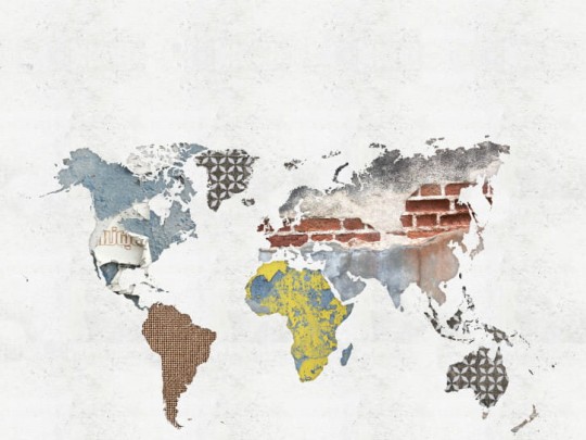 BN 30579 BN Studio Worldmap - mural z motywem mapy