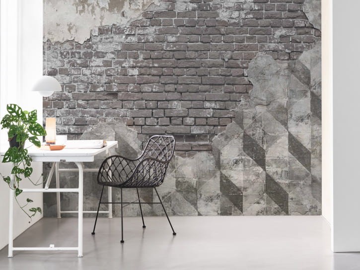 BN 200405 BN Studio Authentic Bricks - mural z motywem cegieł i postarzanej ściany