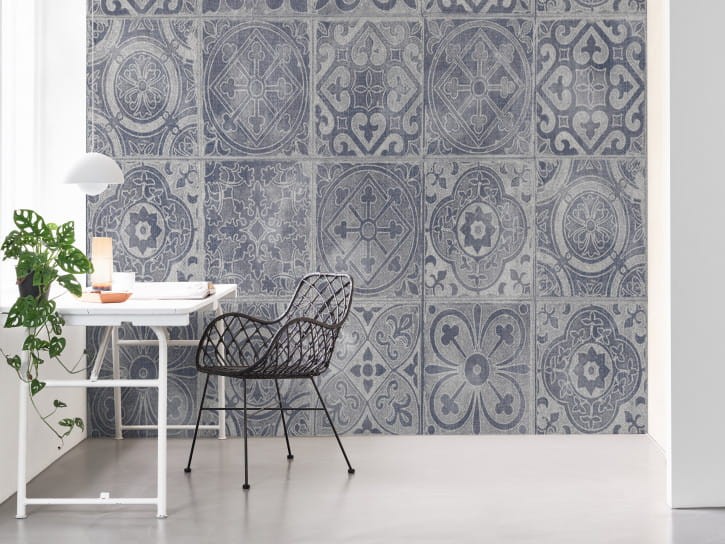 BN 30712 BN Studio Denim - mural z motywem orientalnych kafelek