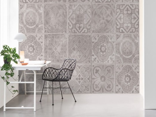 BN 30714 BN Studio Denim - mural z motywem orientalnych kafelek