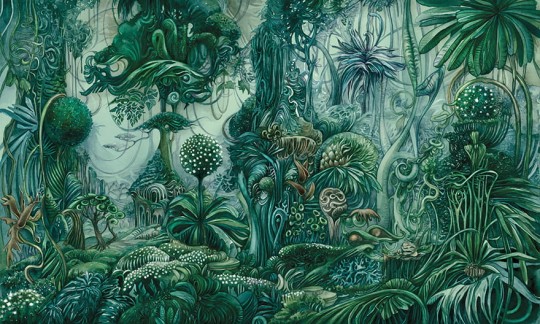 Wonderwall 35 0550 00 Sacred - mural z motywem magicznego lasu