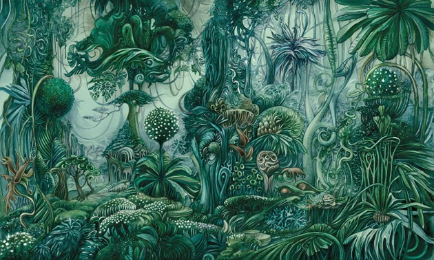 Wonderwall 35 0550 00 Sacred - mural z motywem magicznego lasu