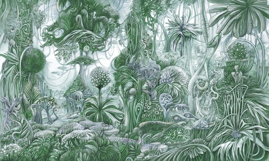 Wonderwall 35 0550 08 Sacred - mural z motywem magicznego lasu