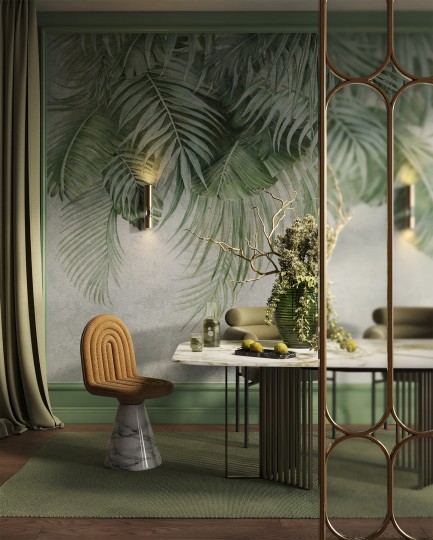 Wonderwall 36 0617 02 Areca - mural z motywem liści palm