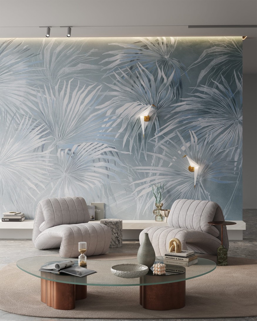 Wonderwall 35 0618 08 Oasis - mural z motywem liści palm