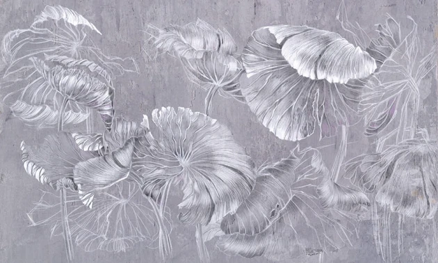 Wonderwall 35 0555 01 Fera - mural z motywem okazałych liści