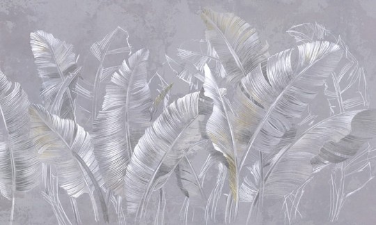 Wonderwall 35 0619 01 Borneo - mural z motywem tropikalnych liści