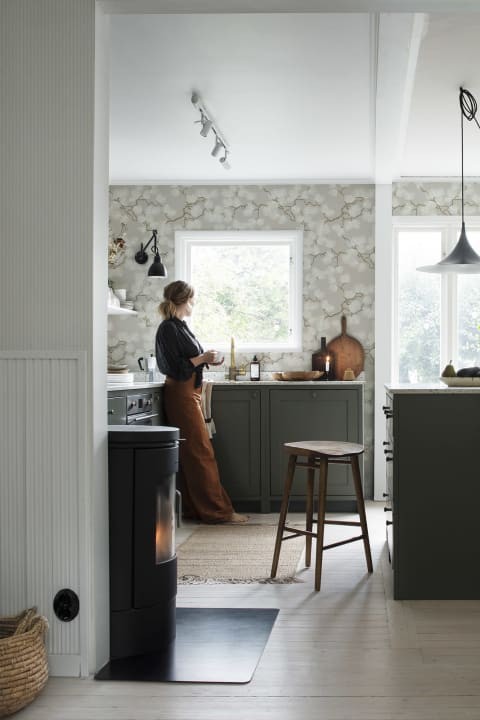 Sandberg S10288 Essentials Rand Sandstone - tapeta w minimalistyczne paski