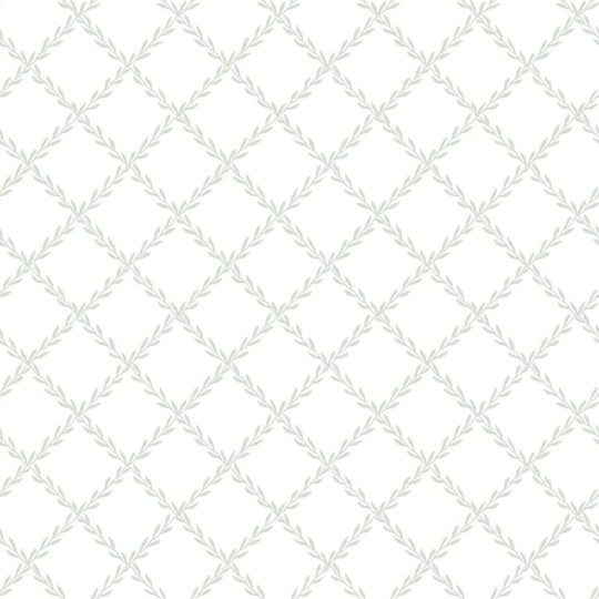 Sandberg S10301 Essentials Trellis Garden Green - tapeta w kratkę z liści