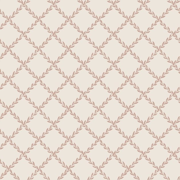 Sandberg S10305 Essentials Trellis Terracotta - tapeta w kratkę z liści