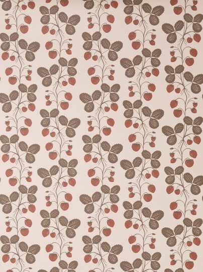 Ferm Living 1104264782 Strawberry Field Rose - tapeta pole truskawek