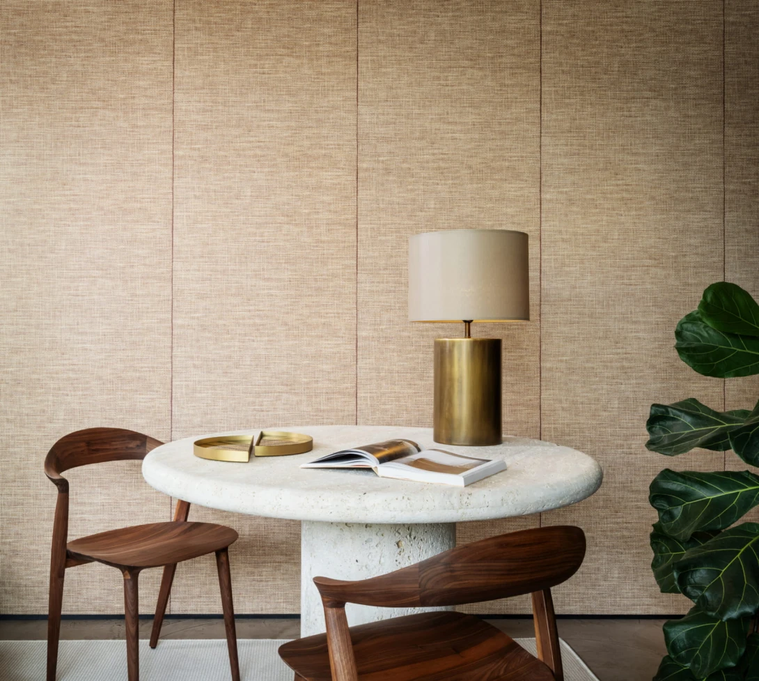 Arte 26751 Essentials Les Naturels La Raphia Tisse Ivory - tapeta o teksturze tkanej rafii