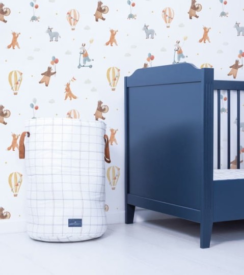 Lilipinso H0709 Gentle Friends - tapeta w niedźwiedzie i balony