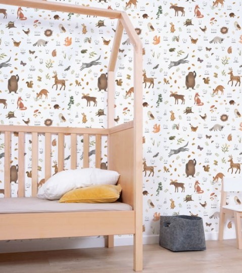 Lilipinso H0731 Norwood - tapeta zwierzęca z alfabetem