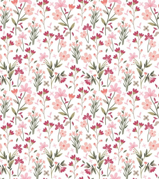 Lilipinso H0723 Magenta - tapeta w letnie kwiaty