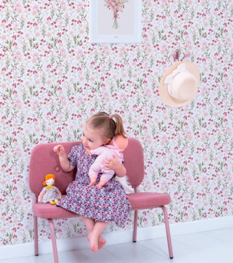 Lilipinso H0723 Magenta - tapeta w letnie kwiaty