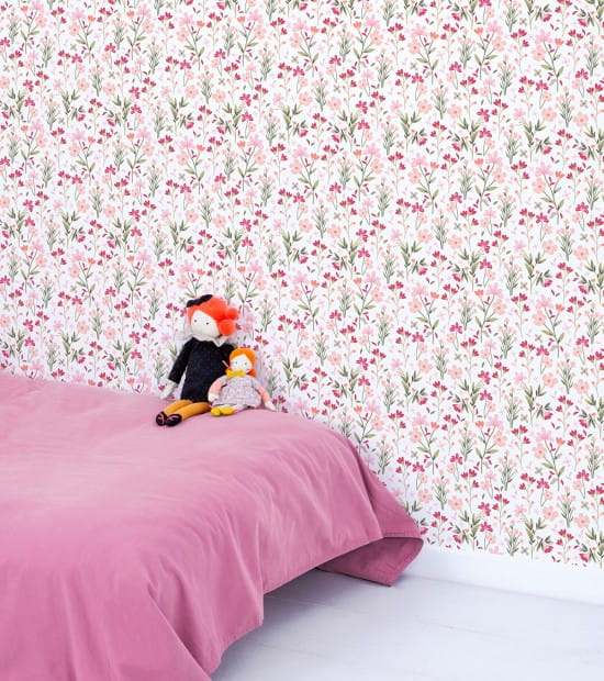 Lilipinso H0723 Magenta - tapeta w letnie kwiaty