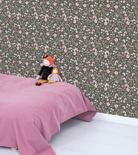 Lilipinso H0724 Magenta - tapeta w letnie kwiaty