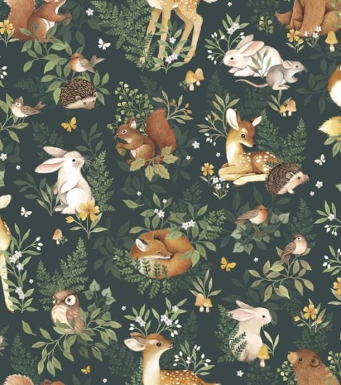 Lilipinso H0644 Forest - tapeta leśne zwierzęta