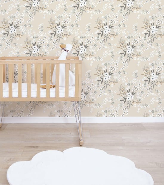 Lilipinso H0689 Braylynn - tapeta w kwiatowe konstelacje