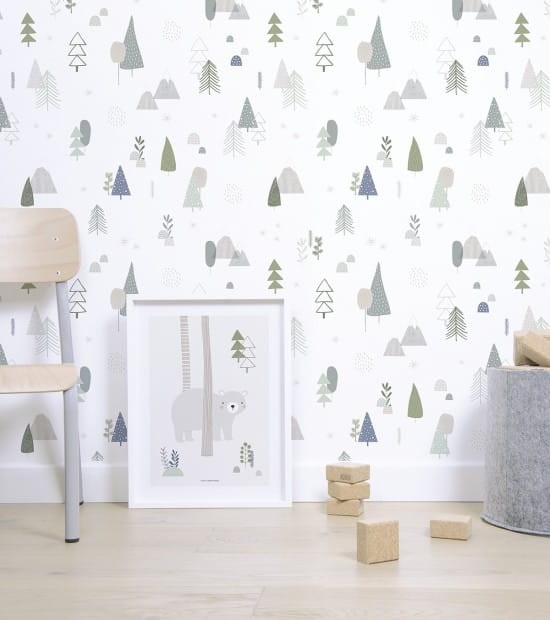 Lilipinso H0331 In The Woods - tapeta w drzewa