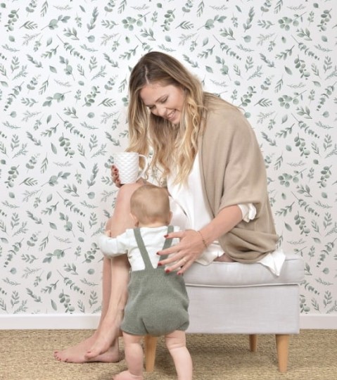 Lilipinso H0582 Greenery - tapeta w liście eukaliptusa