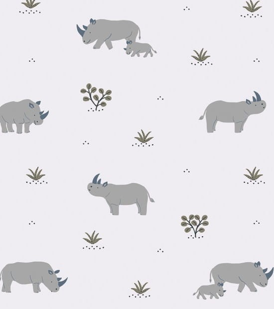Lilipinso H0597 Tanzania - tapeta w nosorożce
