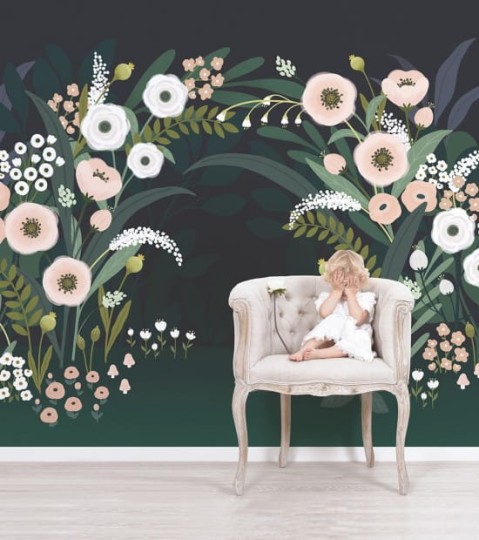 Lilipinso H0537 Wonderland - mural w kwiaty