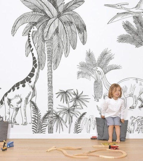 Lilipinso H0566 Dinosaurus - mural w dinozaury