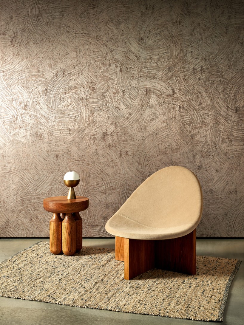 Arte 60101 Metal X Patina Impasto Light Gold - tapeta o wzorze grubych pociągnięć pędzla z farbą